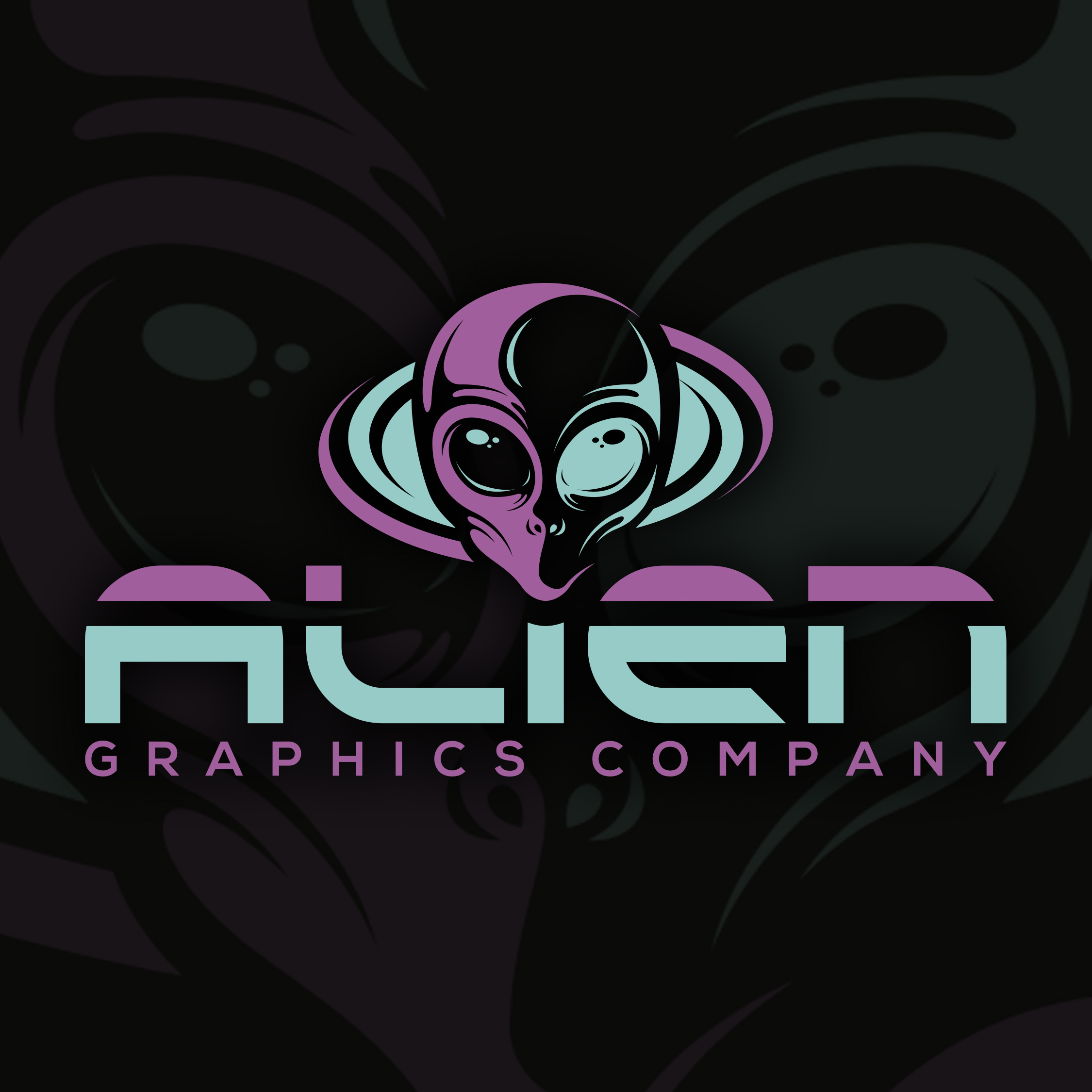 Alien Graphics logo and branding